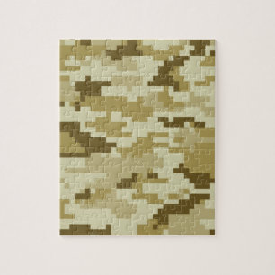 Puzzle Camouflage numérique de 8 bits pour le désert pa