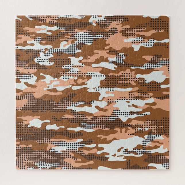 Puzzle Camouflage Polka Dot : Abstrait sans fil. (Vertical)