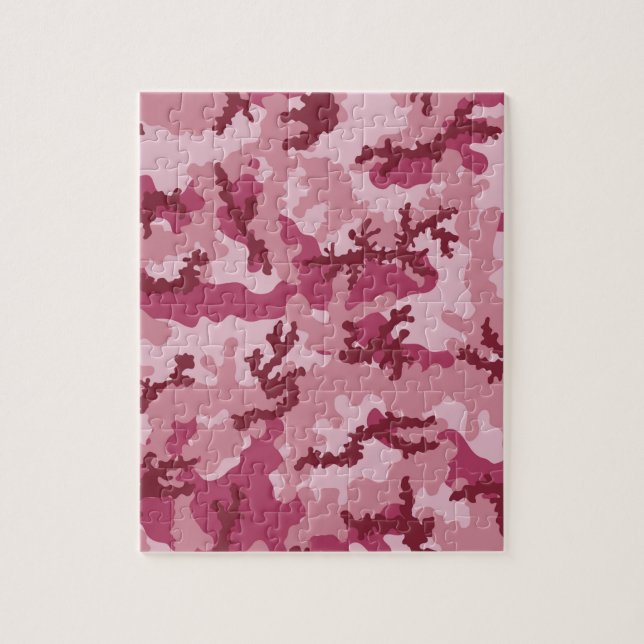 Puzzle Camouflage rose (Vertical)