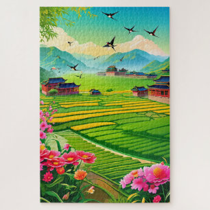 Puzzle campagne chinoise