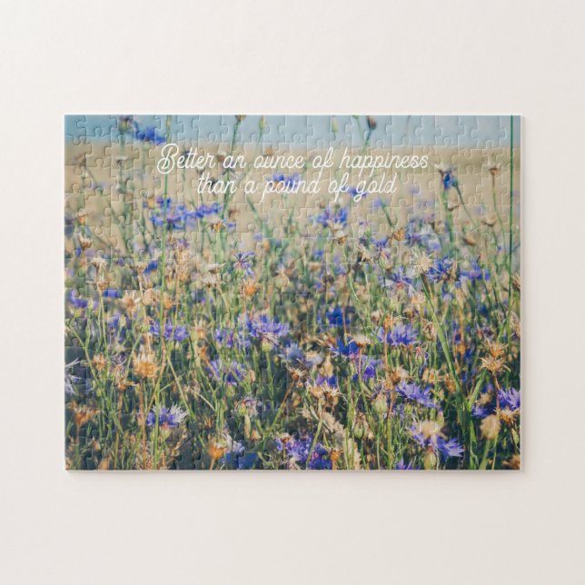 Puzzle Campagne rustique Champ de Cornflower (Horizontal)