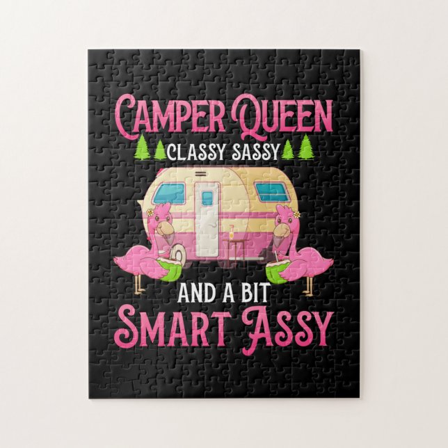 Puzzle Camper Queen Classy Sassy Smart Drôle Femmes Fille (Vertical)