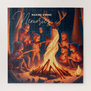 Puzzle Camping Art Thématique   Faire des S'mores