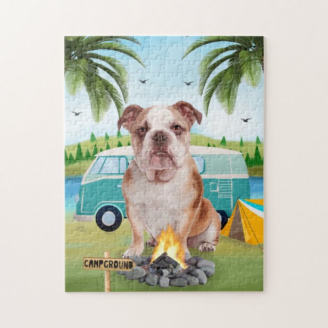 Puzzle Camping Bulldog anglais  (Vertical)