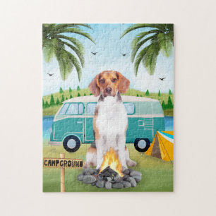 Puzzle Camping de chiens beagles