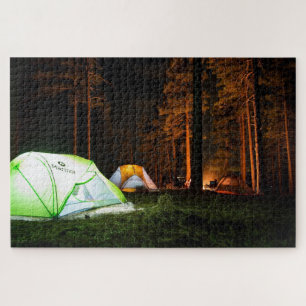 Puzzle Camping Extérieur Nature Aventure Tente Woods Forê