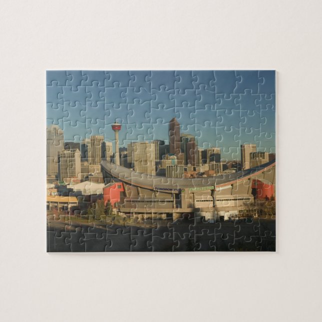 Puzzle Canada, Alberta, Calgary : Skyline de la ville à p (Horizontal)