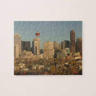Puzzle Canada, Alberta, Calgary : Skyline de la ville à p