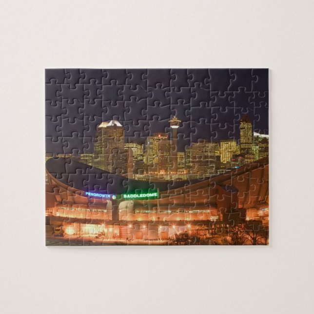 Puzzle Canada, Alberta, Calgary : Skyline de la ville dep (Horizontal)