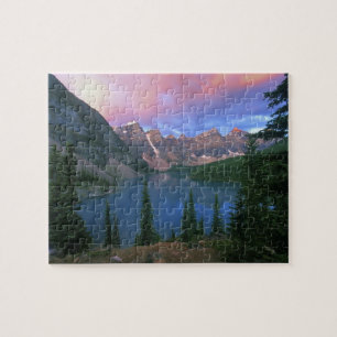 Puzzle Canada, Alberta, lac Moraine à l'aube, Banff