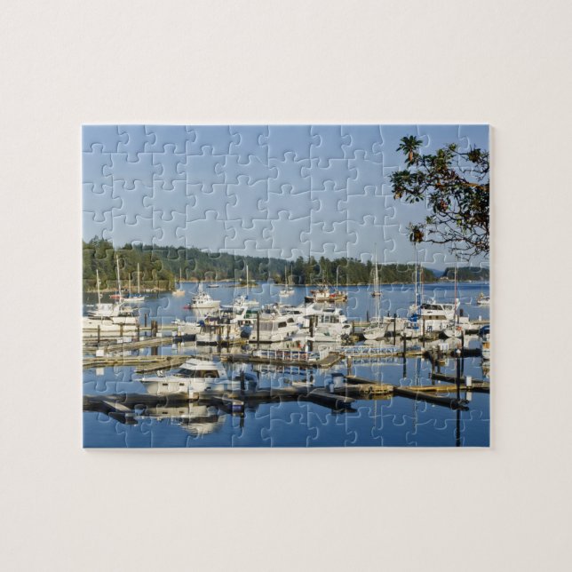 Puzzle Canada, Colombie-Britannique, îles Gulf, île Salts (Horizontal)