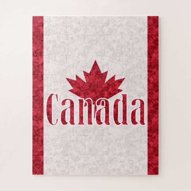 Puzzle Canada, douche drapeau (Vertical)