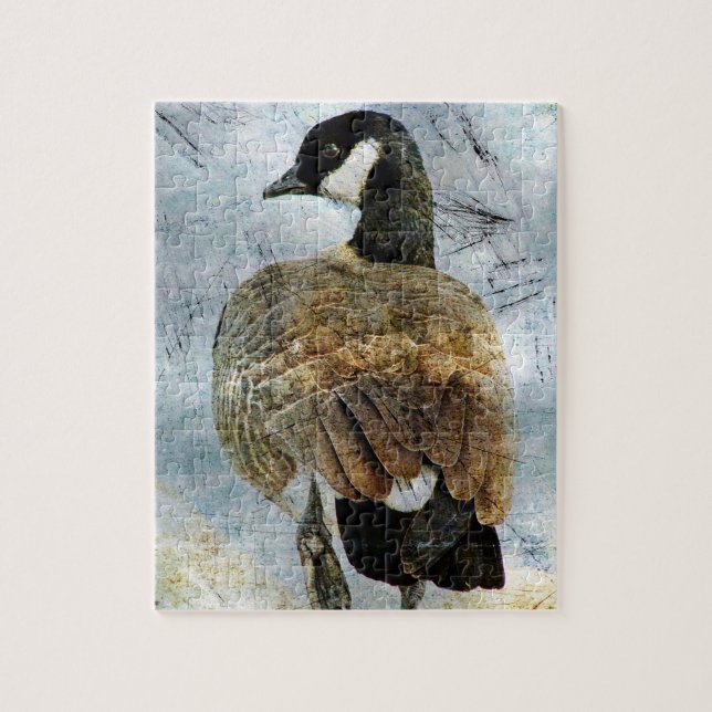 Puzzle Canada Goose Grunge (Vertical)