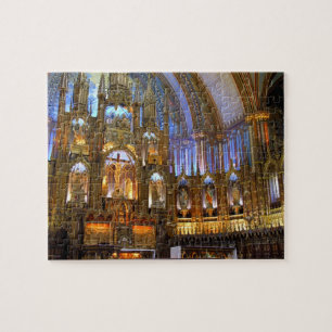 Puzzle Canada, Québec, Montréal. Intérieur de Notre-Da