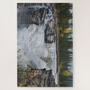 Puzzle Canadian Waterfall, Athabasca Falls