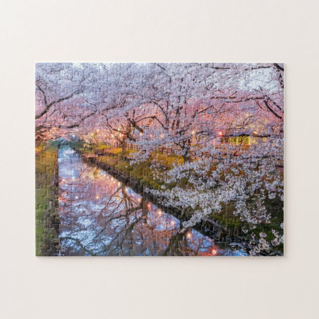 Puzzle Canal aux fleurs de cerisier (Horizontal)
