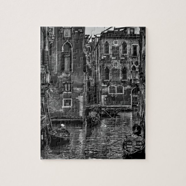 Puzzle Canal de bateau de Venise en italie (Vertical)