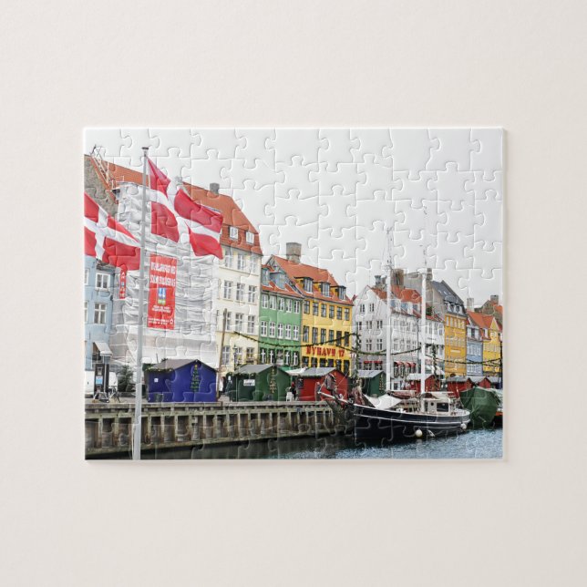 Puzzle Canal de Nyhavn à Copenhague, Danmark (Horizontal)