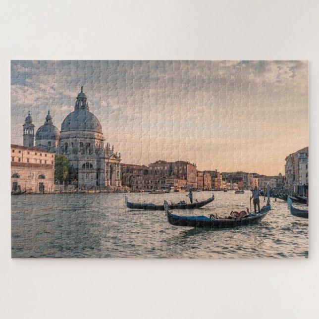 Puzzle Canal de Venise Gondolas Italie (Horizontal)
