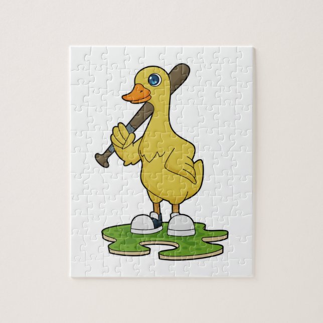 Puzzle Canard au baseball avec batte de baseball (Vertical)