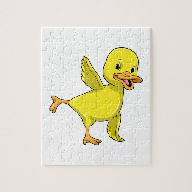 Puzzle Canard au Yoga Exercice d'étirement (Vertical)