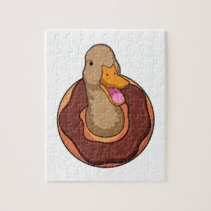 Puzzle Canard avec Donut
