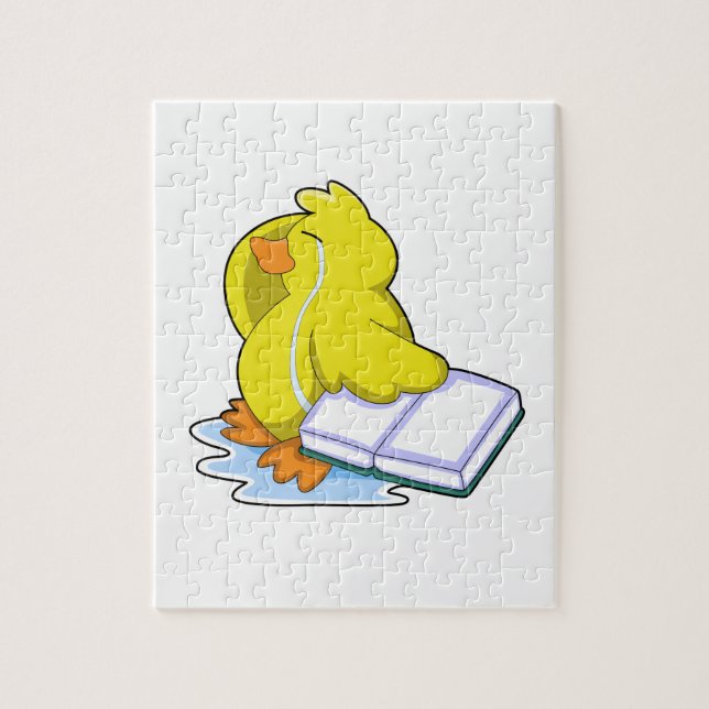 Puzzle Canard avec livre (Vertical)