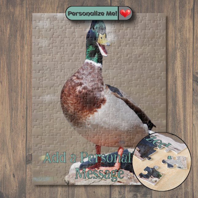 Puzzle Canard colvert cancanant (Quacking Mallard Duck Jigsaw Puzzle)