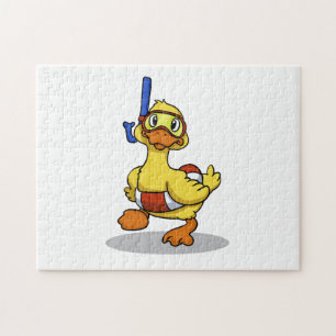 Puzzle Canard portant un masque de snorkeling  choisir la