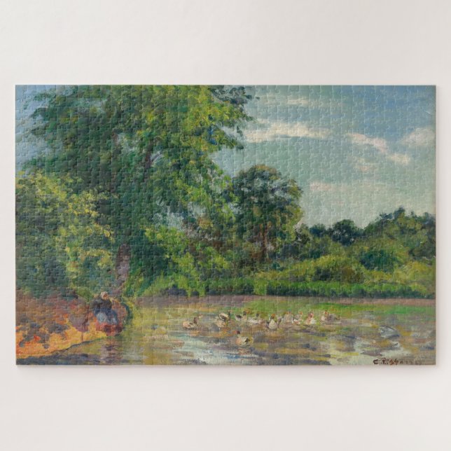 Puzzle Canards sur l'étang de Montfoucault (1874) de Piss (Horizontal)