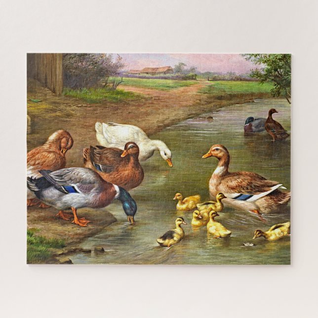 Puzzle Canards vintages Canards Colliers Animaux de ferme (Horizontal)