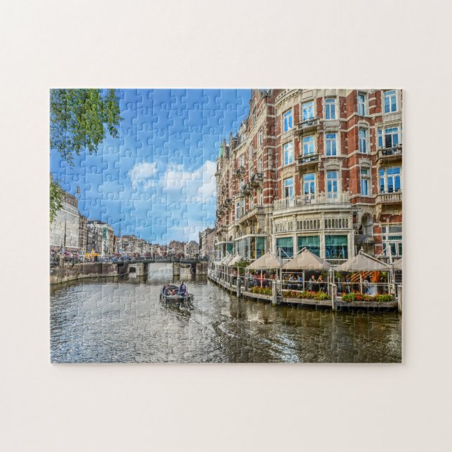 Puzzle Canaux d'Amsterdam. (Horizontal)