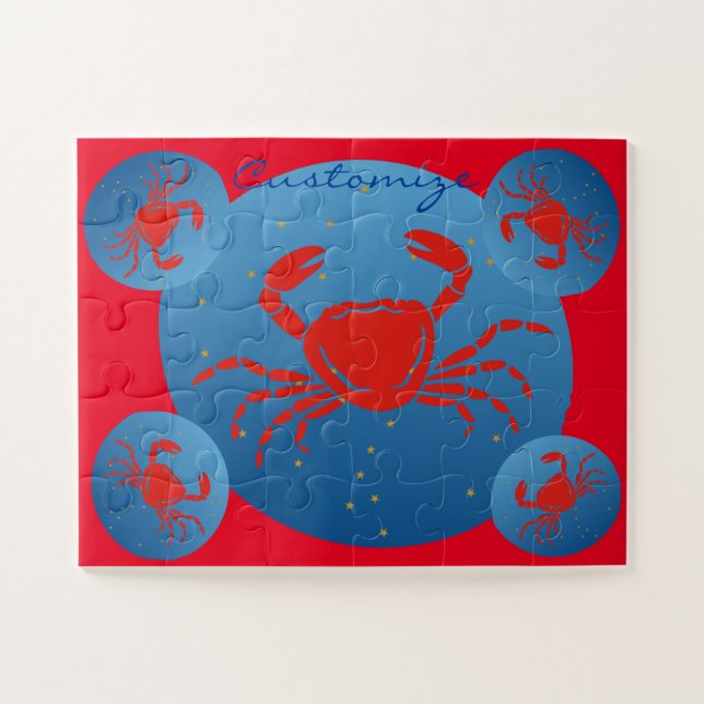 Puzzle Cancer Crabe Zodiac Thunder_Cove (Horizontal)