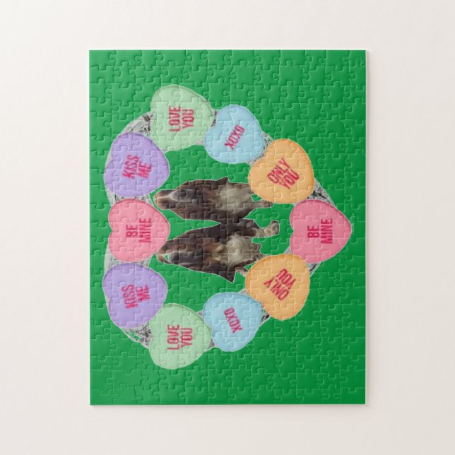 Puzzle Candy Love Coeurs avec des actifs (Vertical)