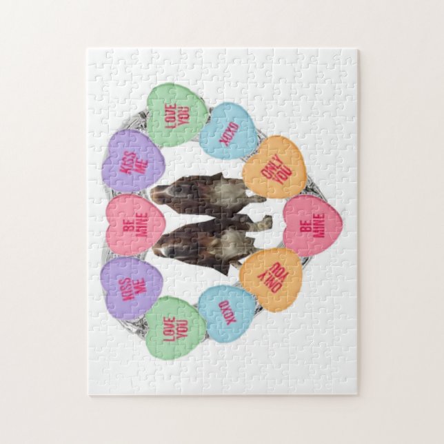 Puzzle Candy Love Coeurs avec des actifs (Vertical)