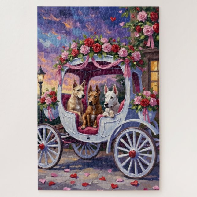 Puzzle cane corso Dog Valentine's Day (Vertical)