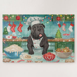 Puzzle Cane Corso Fête de Noël en Cuisine : Un Noël Festi