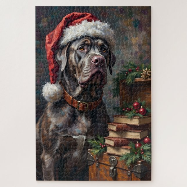 Puzzle Cane Corso Gardien du Chapeau de la Bibliothèque d (Vertical)