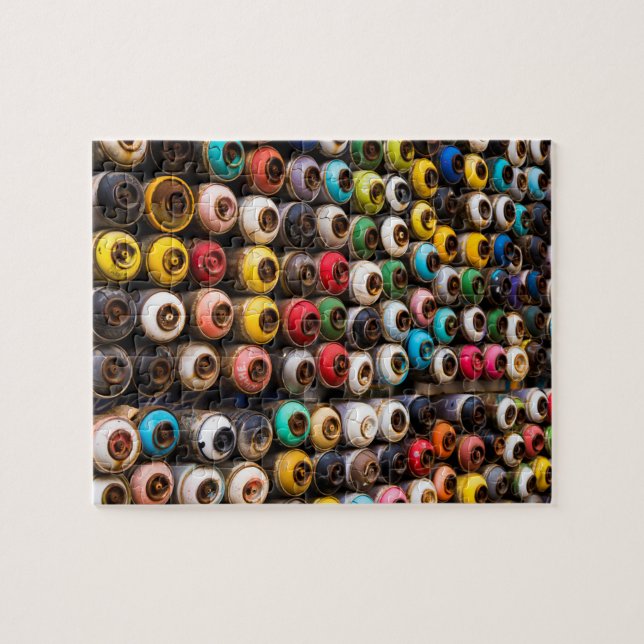 Puzzle Canettes de peinture Spray usagées (Horizontal)