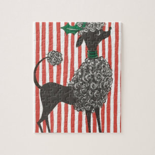 Puzzle Caniche de Noël