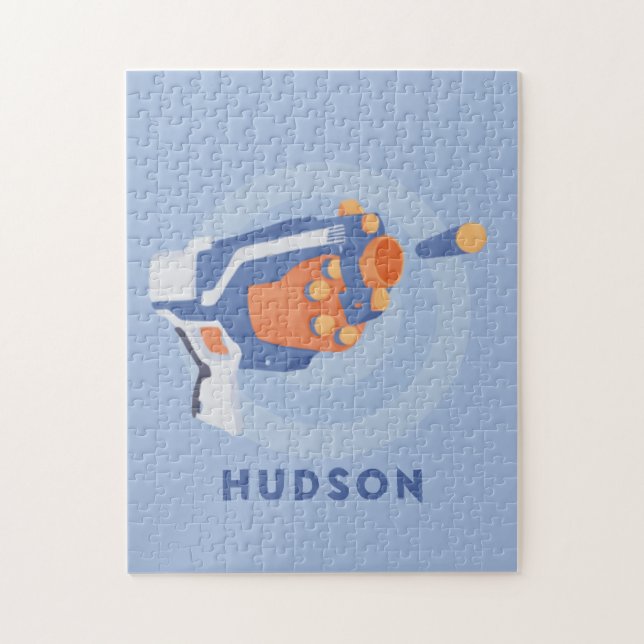 Puzzle Canon à fléchettes en mousse personnalisé (Vertical)