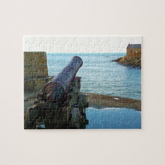 Puzzle Canon Porthleven les Cornouailles Angleterre (Horizontal)