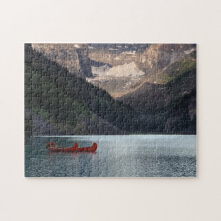 Puzzle Canots rouges sur Lake Louise