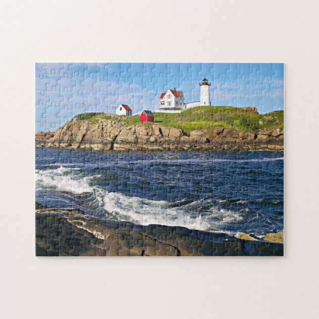 Puzzle Cap Neddick "phare de la protubérance", York Maine (Horizontal)
