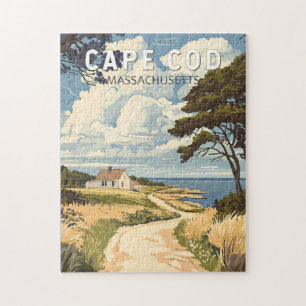 Puzzle Cape Cod Massachusetts Voyage Art Vintage