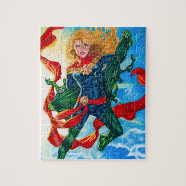 Puzzle Capitaine Marvel ~ Carol Danvers (Vertical)