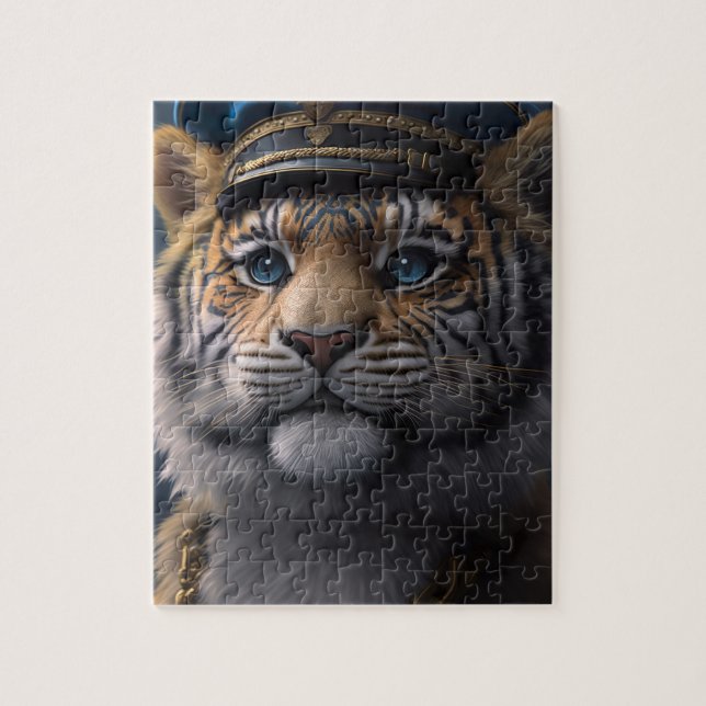 Puzzle Capitaine pilote de tigre (Vertical)