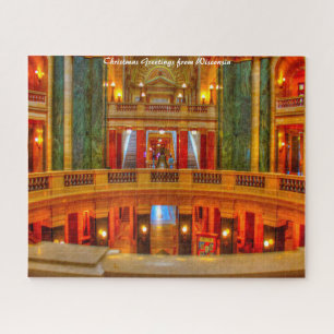 Puzzle Capital Chambers Wisconsin .Vœux de Noël