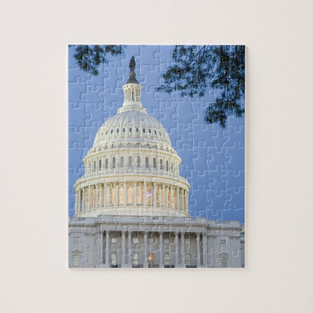 Puzzle Capitole des États-Unis au crépuscule, Washington  (Vertical)