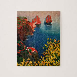 Puzzle Capri vintage L'Isola del Sole Italie